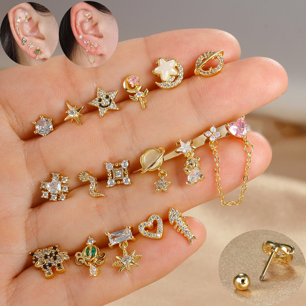1pc Cartilage Ear Piercing Ear - огляд і ціна Body Jewelry Surgical Steel