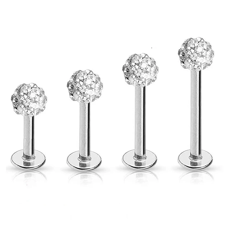 4PCS 16G Surgical Steel Lip La - огляд і ціна Body Jewelry Surgical Steel