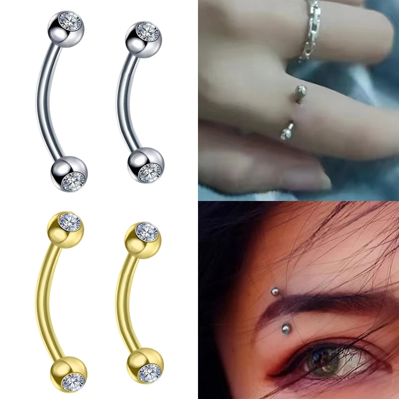 2PCS Body Jewelry 16G Daith Ea - огляд і ціна Body Jewelry Surgical Steel