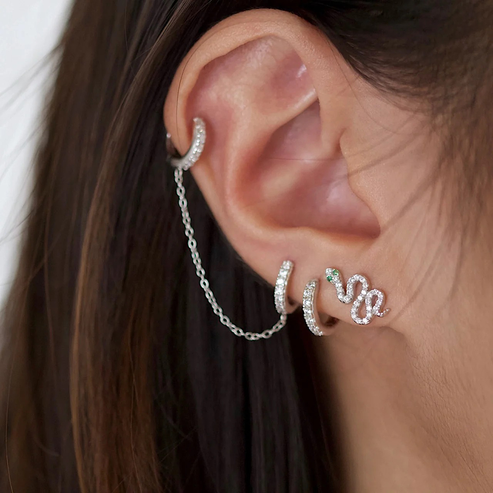 1pc Surgical Steel Zircon Spid - огляд і ціна Body Jewelry Surgical Steel