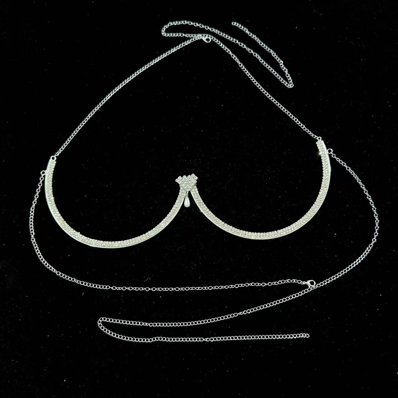 Women's Chest Support Pearl Pe - огляд і ціна Body Jewelry Necklace