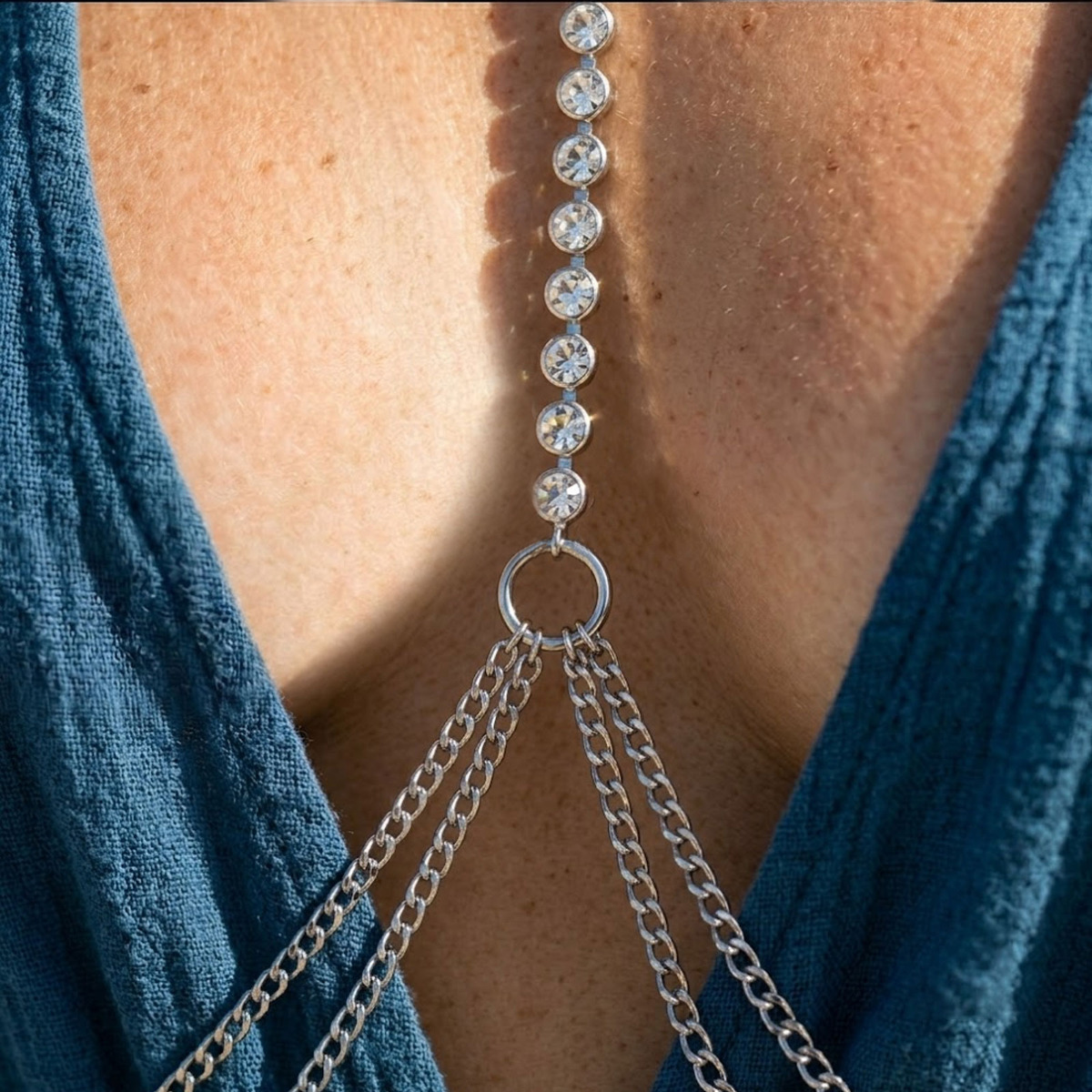 Y-Shaped Body Chain Jewelry -B - огляд і ціна Body Jewelry Retainers