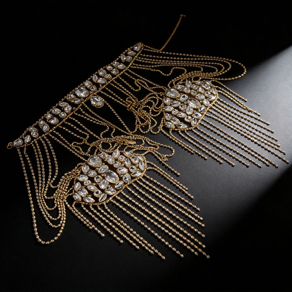 Luxurious Design Rhinestone Sh - огляд і ціна Body Jewelry Necklace