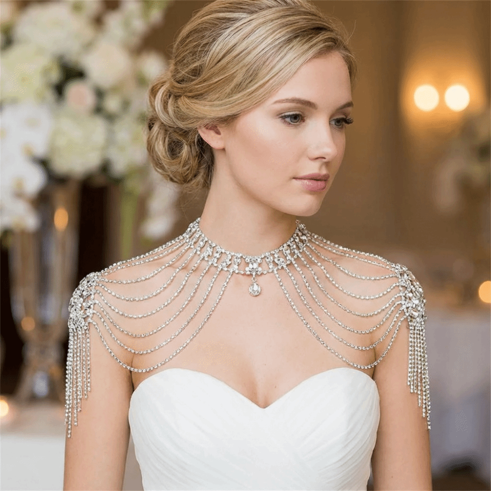 Luxurious Design Rhinestone Sh - огляд і ціна Body Jewelry Necklace