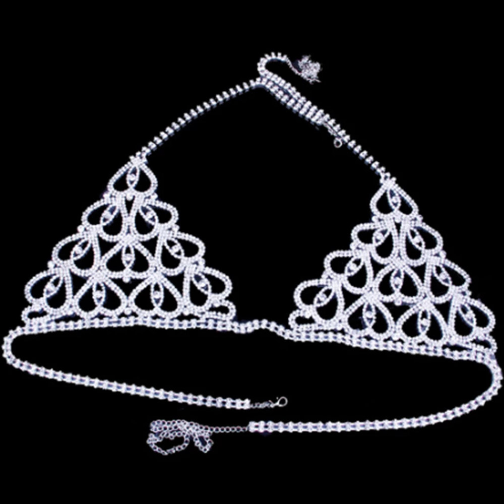 Fashion Rhinestone Heart Bra T - огляд і ціна Body Jewelry Retainers