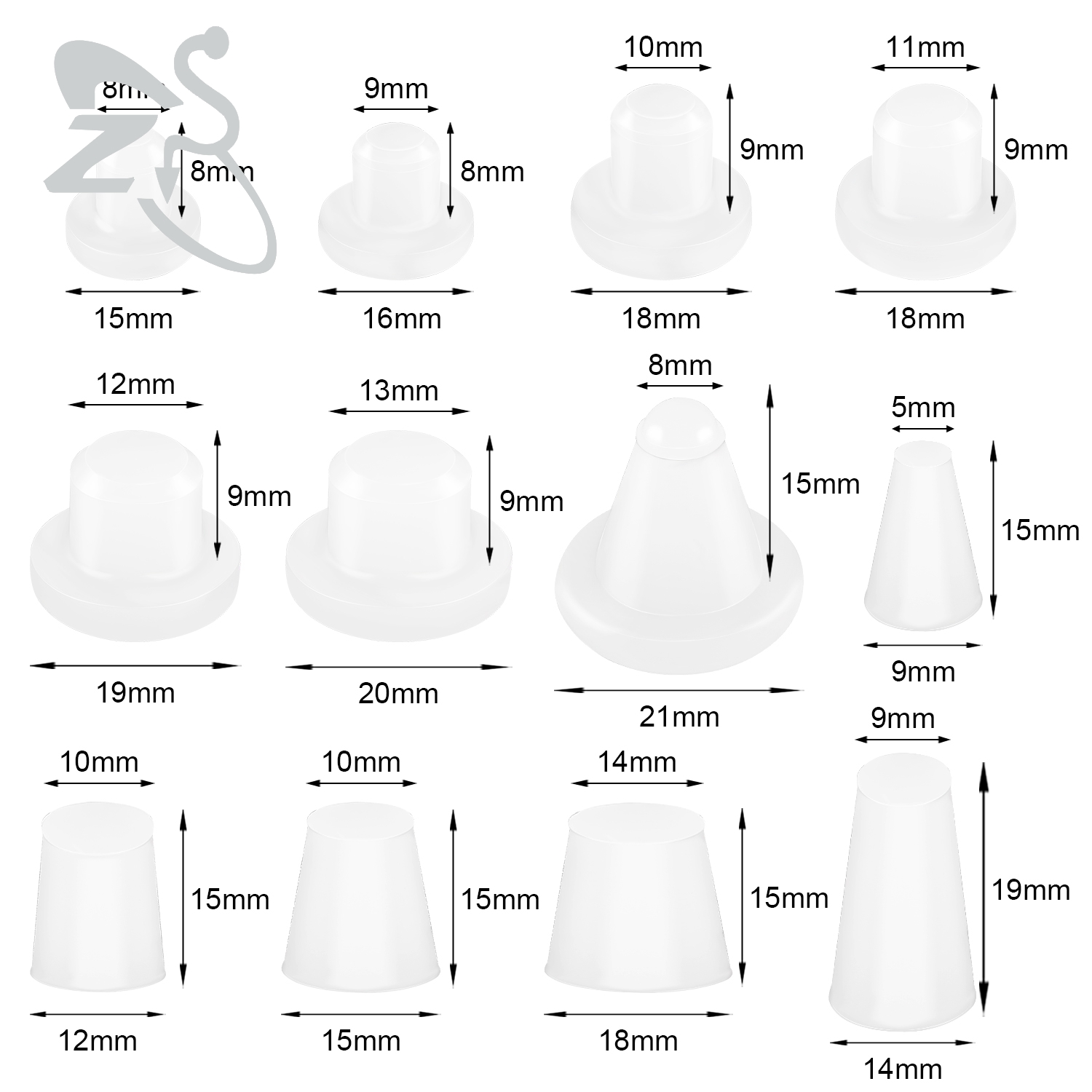 ZS 1PC Silicone Button Shaper  - огляд і ціна Body Jewelry Repair