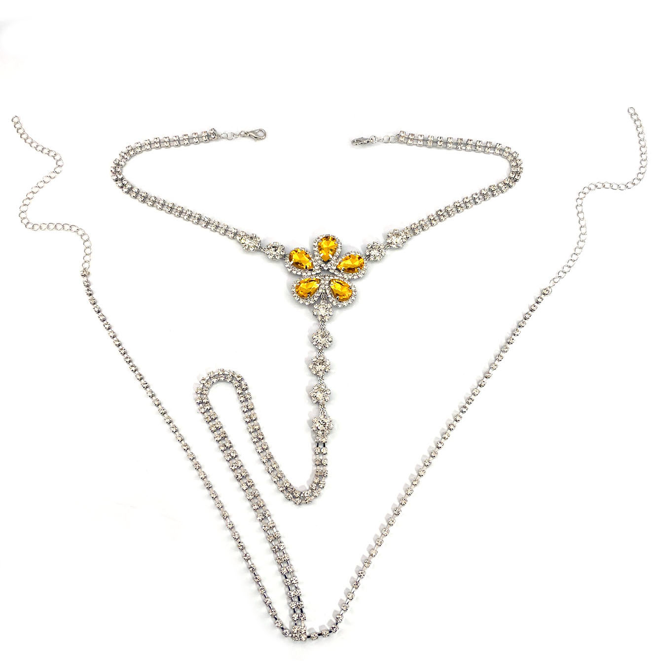 1pc Flower Shaped Sexy Rhinest - огляд і ціна Body Jewelry For You