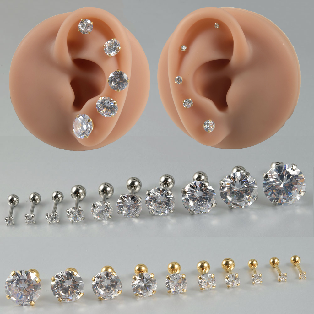 1Pair Surgical Steel Catch Rou - огляд і ціна Body Jewelry Surgical Steel